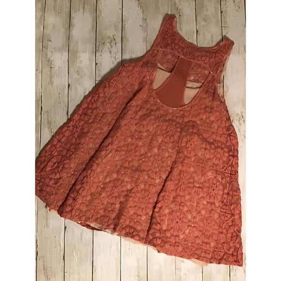 Free people Short & Sweet lace sleeveless mini dress size Small - Picture 3 of 11
